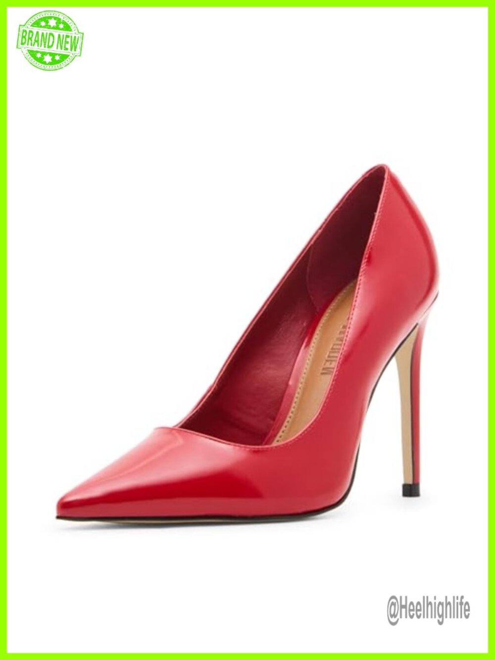 Pointed Toe Stiletto Heel Pump Leather Dress Shoe
